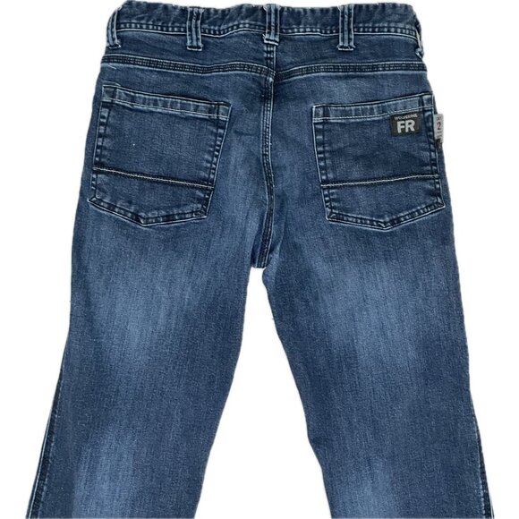 Wolverine Flame Resistant Men’s Straight Leg Jeans Blue Size 34x26 - Picture 6 of 9